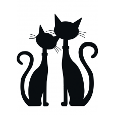 Twee verliefde katten (100001)